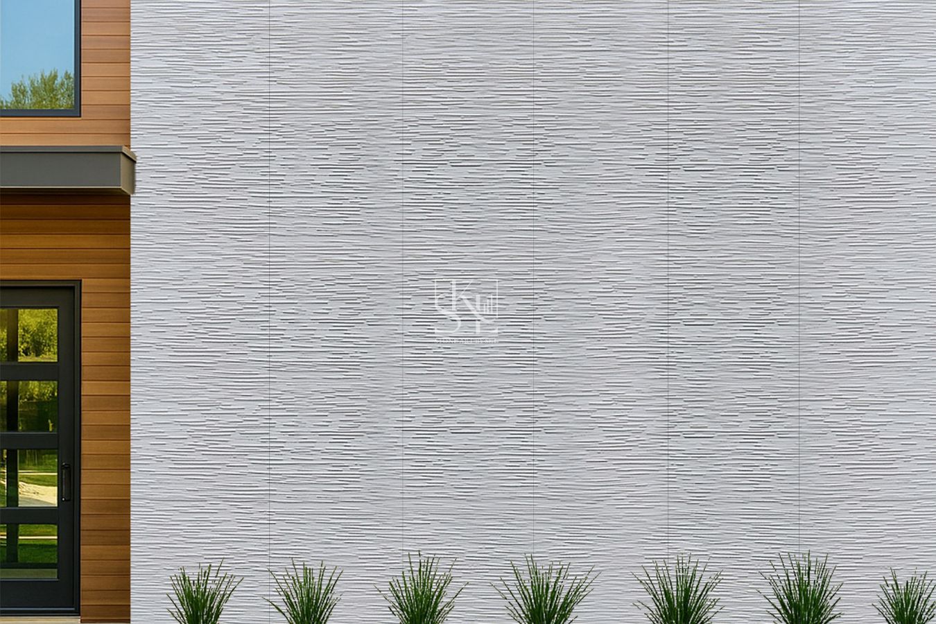 Aqua Lines Wall Design